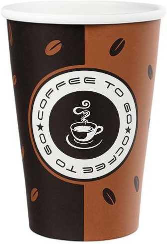 FALAMBI 1000 Stk. Kaffeebecher 400ml - 16oz - Coffee to go | Einweg Pappbecher & Papierbecher | Trinkbecher für Heiß- & Kaltgetränke - Teebecher - Made in Germany