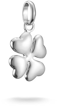 Thomas Sabo Pendentif Charm trèfle à quatre feuilles 3D Connect argent Argent 925 Recyclé