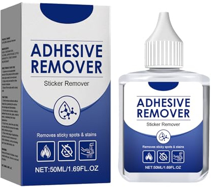 Mnozreo Klebereste Entferner,Klebstoffentferner Extra Stark,50ML,1PC,der Aufkleber und Etiketten Effektiv von Oberflächen Entfernt