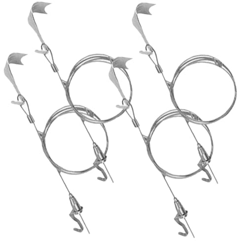 BAZEITFLOW 4sets Picture Hook Wire Rope for Heavy Duty Photo Frame Hanging Cord Rope Easy to Use for Wall Hanging and Photo Frame