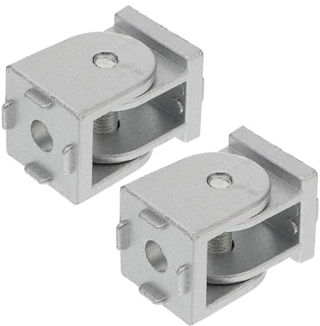 MAGICLULU 2pcs Zinc Alloy Pivot Joint Connector for Aluminum Profile Flexible Pivot Bracket with High-Grade Material Lightweight and Easy to Install Extrusion Accessory