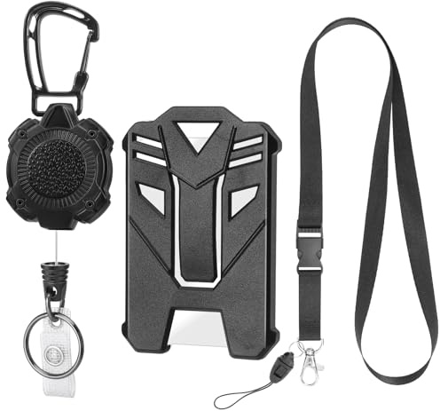 Retractable Keychain with Id Badge Holders and Lanyards