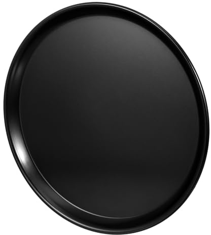 Gatuida Plat de Cuisson Micro-ondes Rond Antiadhésif pour Pizza Croustillante et Plats Variés Poêle Polyvalente avec Bord Antidérapant pour Cuisine Quotidienne