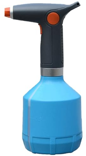 Joygoodta Botella pulverizadora eléctrica, botella pulverizadora eléctrica para interiores y exteriores, 1 litro automático con boquilla de niebla de agua ajustable, pulverizador de plantas