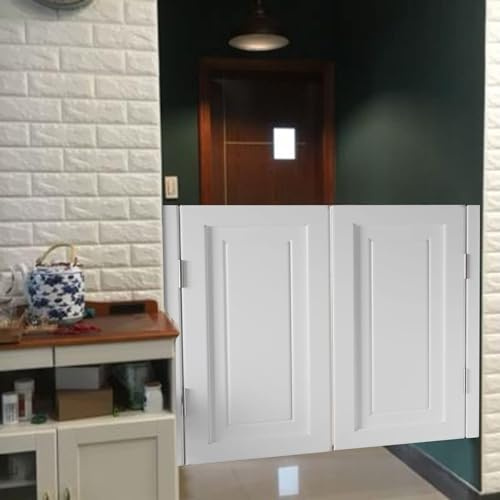 LNNNW Svängdörrar Restaurangentré karuselldörr, vit halvmidjedörr, modern stil karuselldörr, anpassad storlek färg tillgänglig för inomhus(90x90cm)