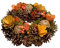 HEITMANN DECO Colorida Corona de otoño – Corona de arroz – Decoración de otoño – Naturaleza – marrón, Naranja, Amarillo, Verde – Aprox. 25 x 25 x 8 cm