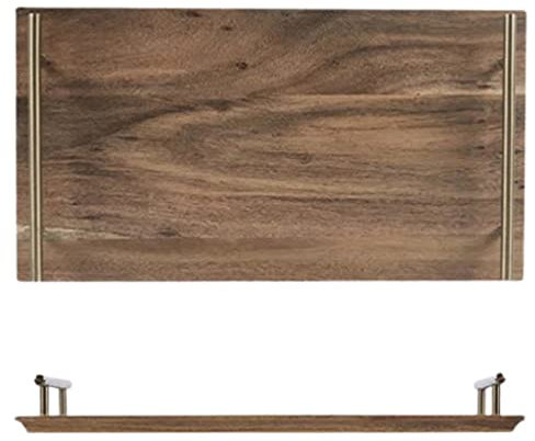 Genérico Torta Soporte de madera Bandeja portátil de madera Pequeña torta de la bandeja de sushi for la reunión familiar de la cocina de la cocina o la placa de postre de la boda Palet de servicio