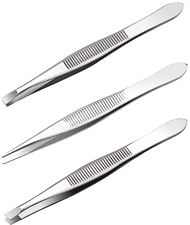 Pinzas Depilar Profesionales, Pinza De Pelo De Acero Inoxidable Pinzas De DepilacióN Para Cejas Pinzas Cejas Professional Para Pelos Faciales Espinillas Y Astillas