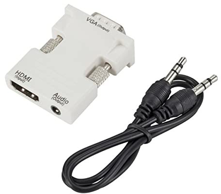 Mini HDMI to VGA Adapter with Audio Male VGA to Female HDMI Converter Laptop To TV