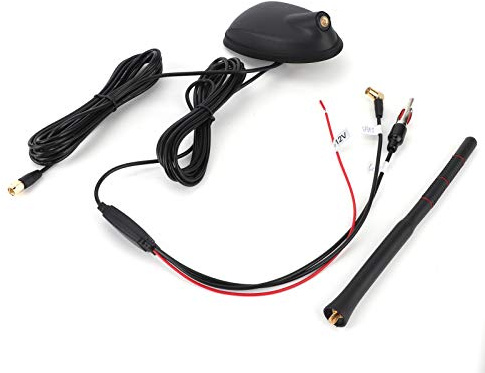 Antenne de Montage sur Toit Supérieur, Antenne DAB + GPS + FM de Voiture, Antenne Radio Amplifiée Active, Montage sur Toit Supérieur, étanche à la Poussière, Universelle