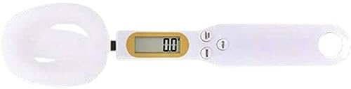 HLMYAUTO Portable Kitchen Measuring Spoon Electronic Weighting Spoon with LCD Display 500 g / 0.1 g Baking Spoon Scale Accurate Weighing Solid and Liquid Ingredients/974/1696