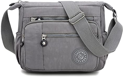 ModaZeal Women's Multi-Pocket Crossbody Casual Nylon Shoulder Bag Handbag