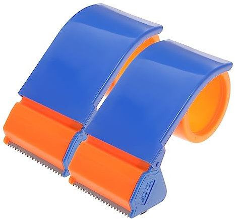 EXCEART 2stücke Handlicher Verpackungsbandschneider Aus Hochwertigem Ergonomischer Klebebandspender Mit Integriertem Siegelschneider Leicht Zu Greifen Verwenden Für Effizientes Verpacken u