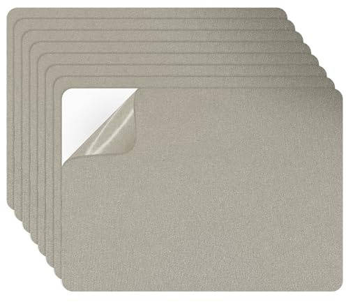 Nylon Flicken selbstklebend Stoff 20 X 15 cm, 10 Stück Klebeflicken für Textilien,Wasserdichtes Klebeband Flicken Reparatur Set für Daunenjacke Sonnenschirm Schlafsack, Hellgrün