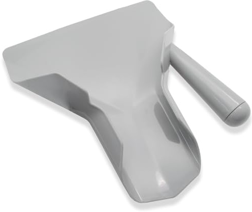 Biaungdo Polycarbonate French Fry Popcorn Scoop, French Fry Bagger, Quick Fill Tool for Bags & Boxes, Multipurpose Scooper for Food, Fries, Snacks, Desserts, Ice(Right Handle)
