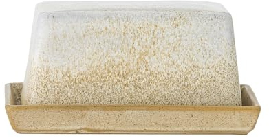 Bloomingville Paula Butterdose, Natur, Steingut, L17,5xH8xB11,5 cm, 100 ml