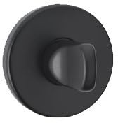Ebony Urfic Bathroom Escutcheon with Screws complement All Ebony Lever on Rose Designs. Conjunction with a Standard Bathroom mortice Lock Urfic Turn & Release Urfic Thumbturn Set