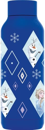 QUOKKA SOLID X DISNEY | BOTELLA TÉRMICA DE ACERO INOXIDABLE DOBLE PARED | FROZEN DIAMOND