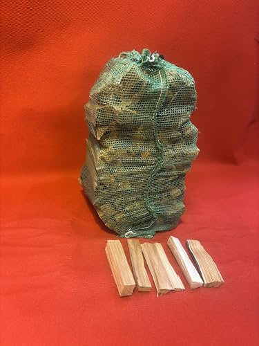 Kiln-Dried Kindling Softwood 1 X Net Eco-Friendly Easy to Light Wood Natural kindling for Wood Burning Stoves, Log Burners, Pizza oven, Chiminia