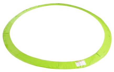HuKaiL Trampolin Randabdeckung, Ø450 cm Trampolin Federn PVC mit 30cm Breit, Schutzpolster Wasserdicht Reißfest Bodentrampolin mit Elastische Gurte und 10 mm Perlbaumwolle (Grün) (Grün)