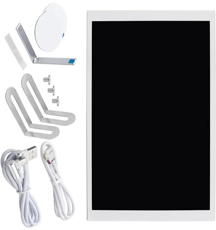 Hattba Écran secondaire IPS 20,3 cm - Boîtier en aluminium - Interfaces USB de type C - Lecture multimédia autonome - Éditeur de mise en page - Lecture automatique de l'écran vidéo