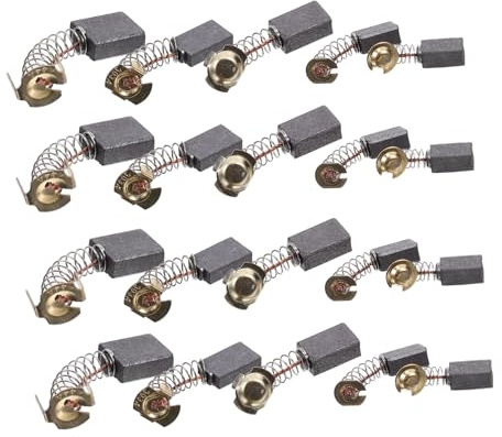 FUTUREORYY 20 piezas Escobillas de para Motores Eléctricos Repuesto para Cepillos de Motor de Amoladora y Taladro Compatible con Herramientas Eléctricas Rendimiento y Reduce Vibraciones