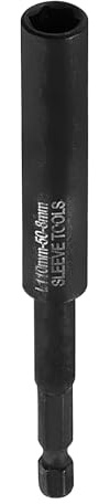QUARKZMAN Bussole per Avvitatore 8mm Metro Profonda Metriche Attacco Esagonale 1/4 Extra Lunghe a 6 punte da 4,3 (110 mm) Prese Chiavi a Bussola Acciaio CR-V Per Avvitatrici Elettriche