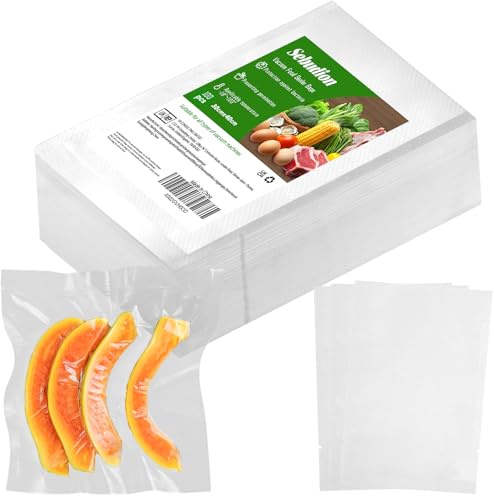 Vacuum Sealer Bags 100 Count (30x40cm), Embossed Food Vacuum Sealer Bags,BPA Free,Grade Textured,PreCut Vacuum Bags for Food Storage, Sous Vide Cooking, Freezing, Boiling and Microwaving