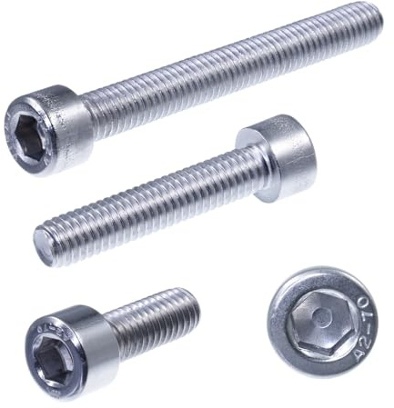 SECCARO Zylinderschraube M4 x 40 mm, Edelstahl V2A VA A2, DIN 912 / ISO 4762, Innensechskant, Vollgewinde, 20 Stück
