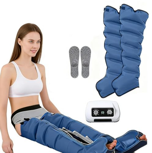 SULQING Pressoterapia per Casa per Gambe e Addome︱ Presso Terapia Gambe Linfodrenante︱Massaggiatore Gambe︱Elettrico Pressoterapia Massagg per Braccio Vita Gambe (Set Combinati Opzionali)