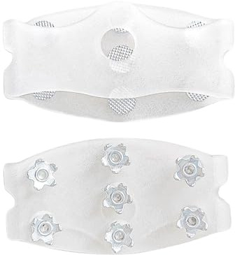 Gehschuhe mit -Spikes – 10 x 5,5 cm Stollen | 7-Zahn Krallen Anti-Rutsch – Winter Schuhspikes für Wandern Angeln Gehen Bergsteigen Männer Frauen Ältere Outdoor Sicherheit