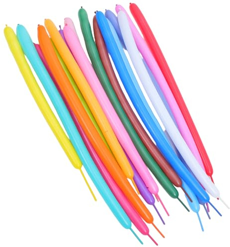 CIYODO 200pcs Assorted Color 260 Long Latex Modelling Balloons for Animal Shaping Birthday Wedding Party Festival Decorations Random Color