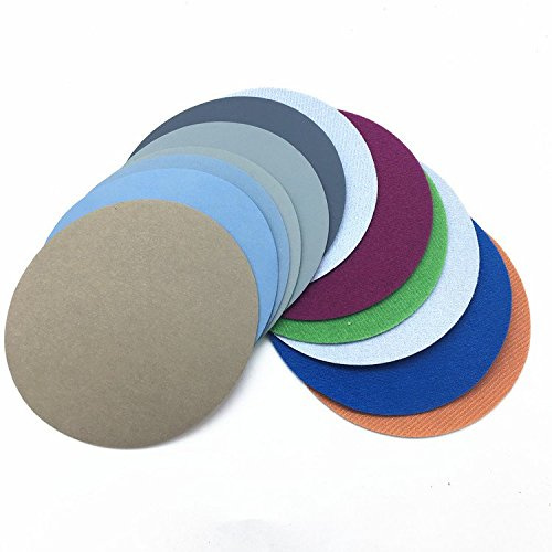 30pcs 74mm-80mm Wasser Schleifen Schleifpapier Körnung 1500-10000 Schleifscheiben Haken Schleife Schleifpapier Runde Schleifpapier Scheibe Sand Blatt-Mix Körnung Set