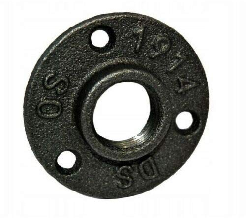 Flangia Filettata – Ghisa Malleabile Nera – Raccordo Tubazioni – 110°c – 25 Bar