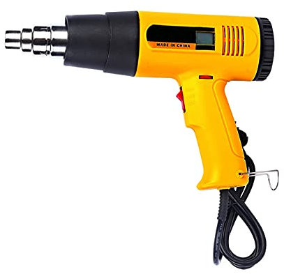 2000W Electric Heat Gun Blower Hot/Cold Wind Adjustable Air Volume, Electric Hot Air Gun with Digital LED Display for DIY, Embossing, Crafts, Epoxy Resin, Shrink Wrap 220V