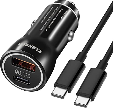 Kfz/Auto Ladegerät 38W mit USB C Kabel Kompatibel mit Samsung Galaxy S24/S23/S22/S21/S20/A54/A52/A33,Google Pixel 8/8 Pro/7/a/7 Pro/6a,Xiaomi Redmi,Huawei