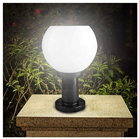 Colonna Luce Esterno Giardino LED Solar Post cap Light A Forma di Palla da Giardino for Esterni Pilastro IP65 Luci di Paesaggio Acriliche Impermeabili for Patio, Cancello, Ponte, Percorso