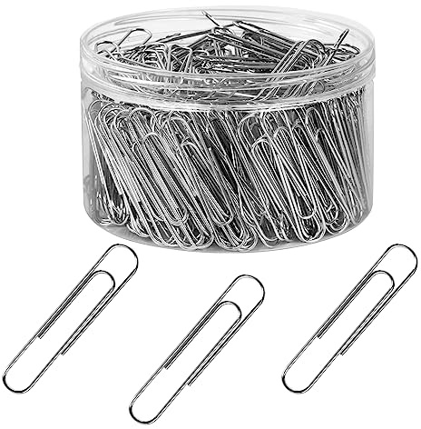 280 Pcs Large Paper Clips, 2 Inch Jumbo Paper Clips, Silver Paperclips, Stainless Steel Large Paperclips Office for Teacher Supplies School Supplies