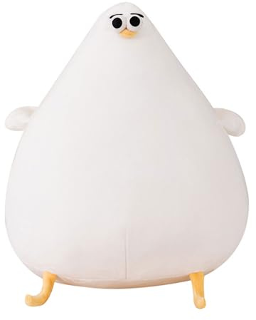 EBbels Lustiges Plüsch-Möwen-Kissen, Weiches Süßes Möwen-Plüsch-Kissen, Simulation Fettes Huhn Plüschtier, Kawaii Festival Geschenke Für Jungen Mädchen Geburtstag (22cm)