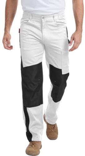WORK IDEA Herren Stretch-Arbeitshose mit zahlreichen Taschen und Werkzeugtaschen
