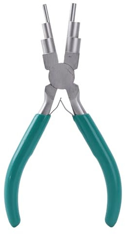 LXXAOFDC Pinze per piegare fili con manico ergonomico Pinze per gioielli Pinze a becco rotondo Strumento manuale per avvolgere fili per la creazione di gioielli perline