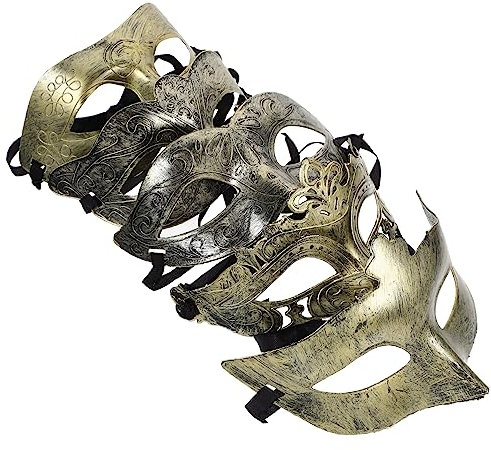 ORFOFE 25stücke Retro Halloween Masken Für Plastische Halbmasken Für Und Partys Verschiedene Designs Goldene Retro Schmetterlinge Feen Und Schönheiten