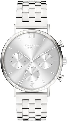 Liebeskind Berlin Damen Chronograph – Rundes Gehäuse (40 & 36 mm) – Quarzwerk – Edelstahl- oder Lederarmband – 5 ATM wasserdicht – Modernes Design