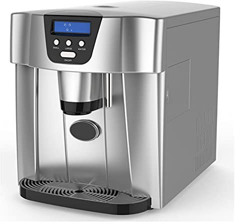 Macchina per il ghiaccio per bancone Funzione autopulente 10-15KG/24H Macchina per il ghiaccio portatile 9 cubetti pronti in 7-9 minuti Macchina per il ghiaccio compatta con cestello per ghiaccio pe