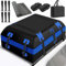 Extra große Dachbox für Auto, 651 l, 23 cm, weich, faltbar mit/ohne Dachstange, 700D PVC, wasserdicht, mit Befestigung, Dachbox, rutschfeste Matte, 10 Stück, verstärkte Gurte, 6 Haken
