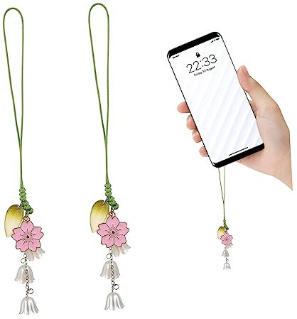 VALICLUD 2stücke Blumen Anhänger Handy Lanyard Anti-verlust Handy Gurt Mit Blumen Hängeornament Für Telefon Taschen Rucksack Schlüssel
