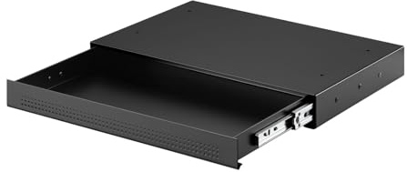 SOTOOLS Dokumentenschublade KALIMAX Schwarz, 410 x 272 mm | Robuste Unterschreibtischschublade aus Stahl für Büro, Schule und Zuhause.