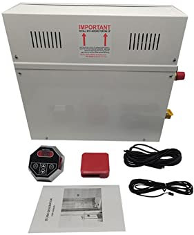 Generador de vapor para sauna, 6kw Generador de vapor for la casa de baño de sauna SPA Ducharse con ST-135M Controlador Sistema de ducha de generador de vapor automático de controlador Para ducha en c