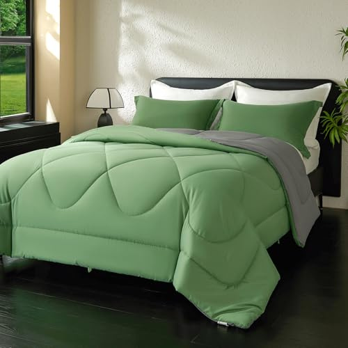 beeweed Bettdecke 135x200 Ganzjahresdecke Wende-Steppdecke Oeko-TEX Zertifiziert 300GSM 4 Jahreszeiten Bettdecken Duvet 135x200cm Weiche Mikrofaser Schlafdecke mit Kissenbezüge