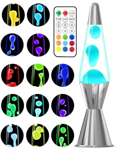 LED Liquid Motion Lamps, 13 Colors Changing Motion Night Light with Remote Control for Adults Kids, 16.3'' Bedside Relaxing Mood Lamp for Bedroom, Office, and Home Décor, Gifts for Christmas Birthday